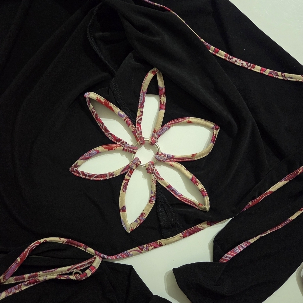 I AM GIA Renalee Set Black Floral Size Medium Authentic - Picture 14 of 16